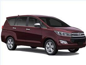 An Upgraded Mini Van Car Model of Toyota Innova Mostly Preferred for Family Local and Outstation Trips in India