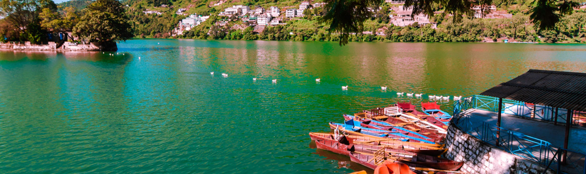 Boating in Bhimtal lake is one of the things to do in Uttarakhand with amazing Bhimtal sightseeing places